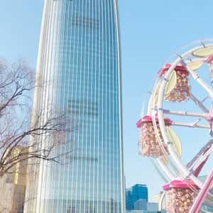 Lollipop-themed Ferris Wheel in a fake-out-of-home ad of Chupa Chups