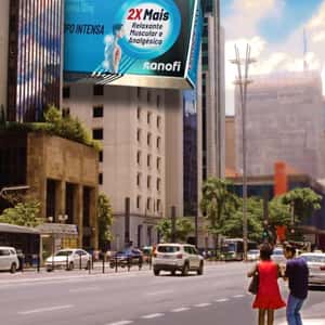 Med Box Emerges from Buildings in a fake-out-of-home ad of Dorflex
