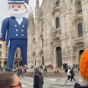 Captain Spotted at Duomo di Milano in a fake-out-of-home ad of Findus Italia