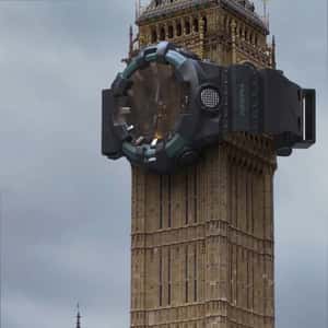 Watch Wrapped Around Big Ben in a fake-out-of-home ad of G-SHOCK