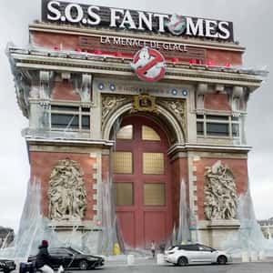 Landmark Turned into Headquarters in a fake-out-of-home ad of Sony Pictures