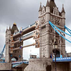 Watch Components on Bridge in a fake-out-of-home ad of Girard-Perregaux