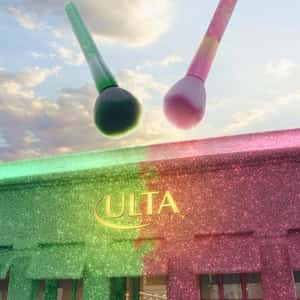 Brushes Colors the Store in a fake-out-of-home ad of IT Cosmetics