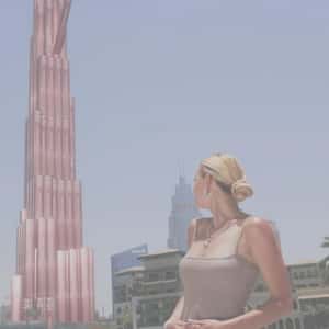 Burj Khalifa Turns into Mascara Stacks in a fake-out-of-home ad of Kisy