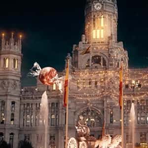 Chocolate Illuminates Christmas Tree in a fake-out-of-home ad of Lindt