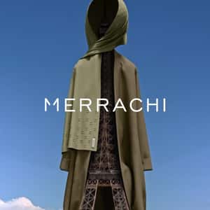 Eiffel Tower Styled in Hijab in a fake-out-of-home ad of Merrachi