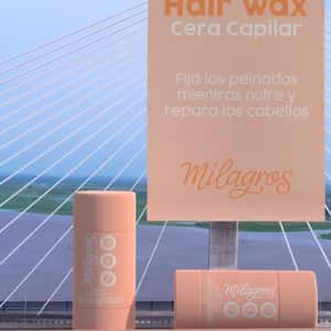 Helicopter Drops Hair Wax in a fake-out-of-home ad of Milagros