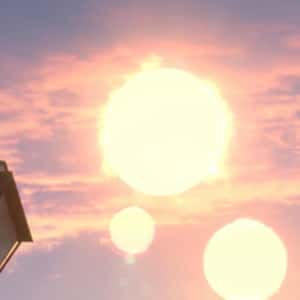 Multiple Sun Eclipse in a fake-out-of-home ad of Netflix