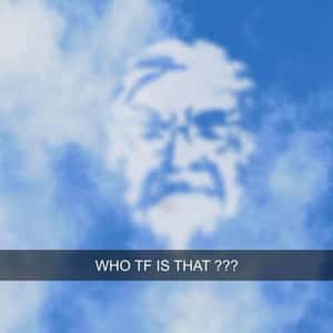 Clouds Create Face-Shaped Logo in a fake-out-of-home ad of KFC