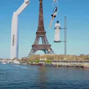 Eiffel Tower Glows Up with Serum in a fake-out-of-home ad of FILORGA