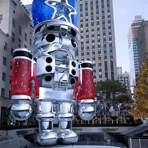 Nutcracker Pendant in fake-out-of-home ad of Pandora