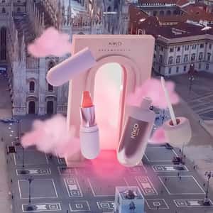 Lipsticks Emerges From Arc Door in a fake-out-of-home of Kiko Milano