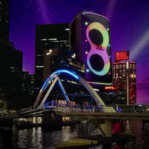 Speaker Rises Like a Skyscraper in fake-out-of-home ad of JBL