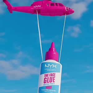 Gripping Primer Helicopter Delivery in a fake-out-of-home ad of NYX Professional Makeup