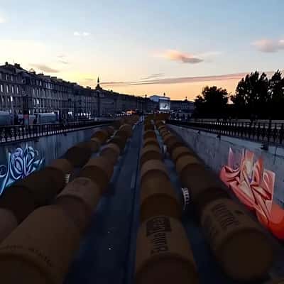 Cork Traffic Jam in a fake-out-of-home ad of Quoifaireabordeaux