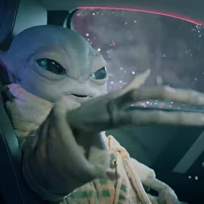 Alien Spotted Inside the Car in a fake-out-of-home ad of Citroën