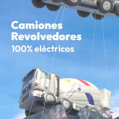 Floating Cement Mixer Truck Inflatables in a fake-out-of-home ad of Cemex México