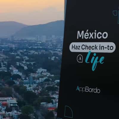 Vehicles Emerge from Poster in a fake-out-of-home ad of AppBordo