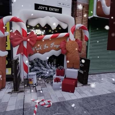 Gingerbread Holds Cola Bottle in a fake-out-of-home-ad of The Jailhouse Belfast