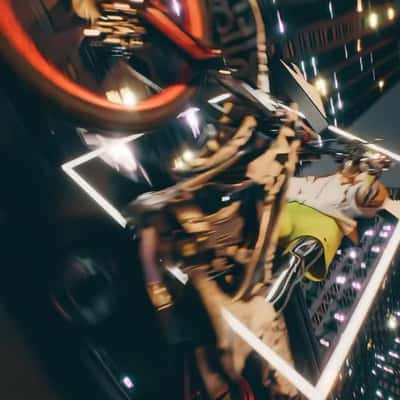 Human Figure Breakdancing in a fake-out-of-home ad of La Boutique Officielle