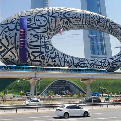 Musical Instruments Beside Skyscrapers in a fake-out-of-home ad of BrandDubai