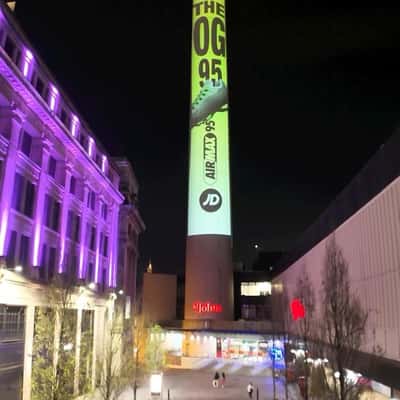 Tower Lights Up with Ad in a fake-out-of-home ad of JD Sports