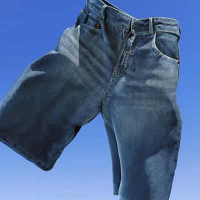 Denim Descends on Beach in a fake-out-of-home ad of American Eagle 
