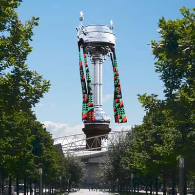 Trophy Towers at Stadium in a fake-out-of-home-ad of FC Porto