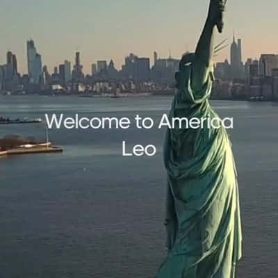 Statue of Liberty's Torch Emits Red Smoke in a fake-out-of-home ad of Adidas