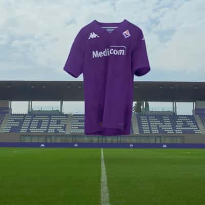 Purple Fabric Glides in the City in a fake-out-of-home ad of Kappa Sport