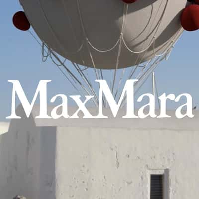Gas Balloons Land at Church in a fake-out-of-home ad of Max Mara