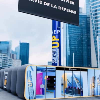 Crane Installs Pop-Up Store in a fake-out-of-home ad of Sephora