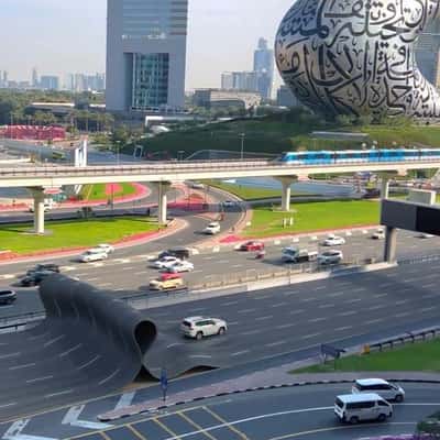 Street Turned Synthetic Rubber in a fake-out-of-home ad of Toyota