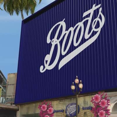Tanning Products Unveiled on Facade in a fake-out-of-home ad of Bali Body