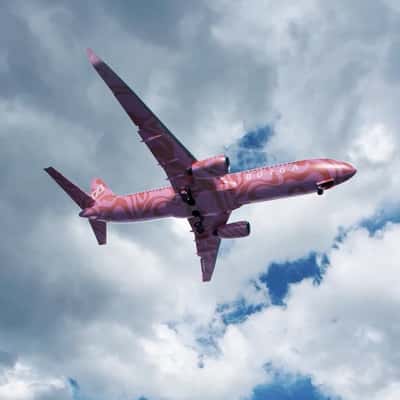 Plane Flies Above Stockholm City Hall in a fake-out-of-home ad of Burga