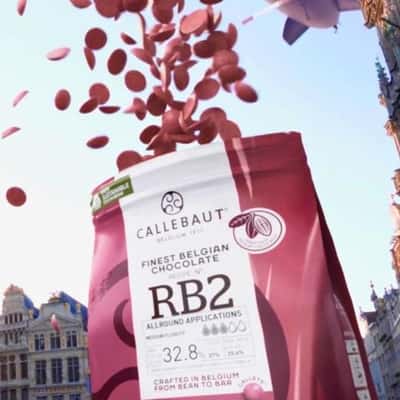 Airship Drops a Bag of Chocolate in a fake-out-of-home ad of Callebaut