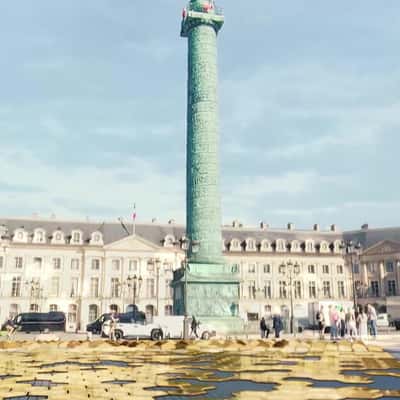 Ground Turned into Golden Honeycomb in a fake-out-of-home ad of Chaumet