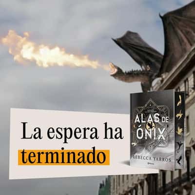 Dragon Rests on Building in a fake-out-of-home ad of Planeta de Libros