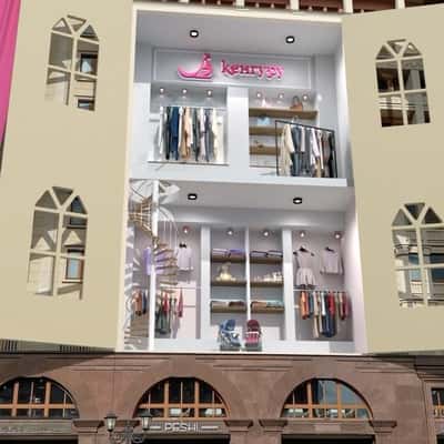 Boutique like Wardrobe on Facade in a fake-out-of-home ad of Kenguru