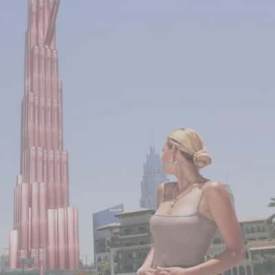 Burj Khalifa Turns into Mascara Stacks in a fake-out-of-home ad of Kisy