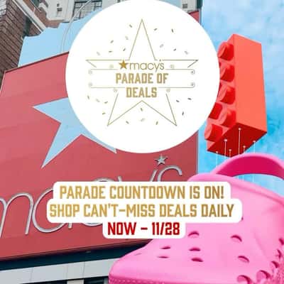Product Balloons March in a fake-out-of-home ad of Macy's