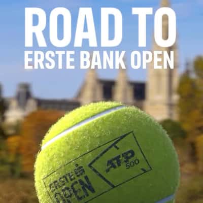 Tennis Ball Bounce in Cities in a fake-out-of-home ad of Erste Bank Open