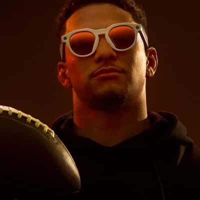 Football Travels Across Space in a fake-out-of-home ad of Patrick Mahomes