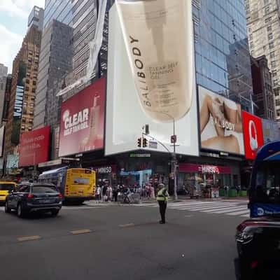 Tanning Gel Spills onto Street in a fake-out-of-home ad of Bali Body