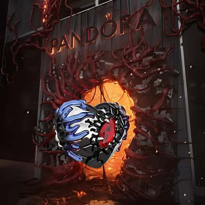 Heart Pendant Drifts in fake-out-of-home ad of Pandora