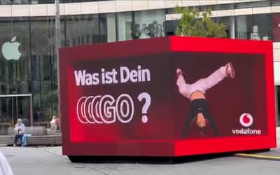 The Vodafone LED Cube