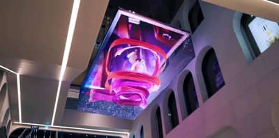 Shinsegae Duty Free Floating LED Screen