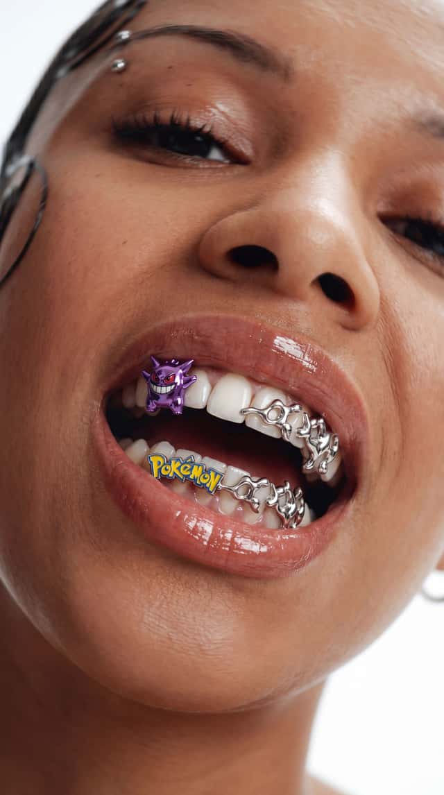 Gengar Pokémon-inspired grillz