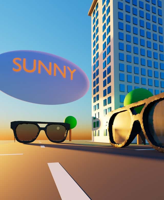 óculos de sol BlenderMCP